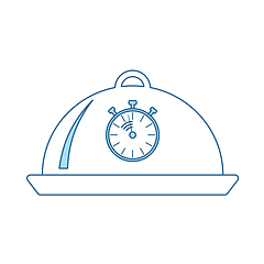 Image showing Cloche With Stopwatch Icon