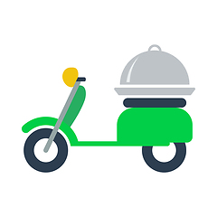 Image showing Delivering Motorcycle Icon