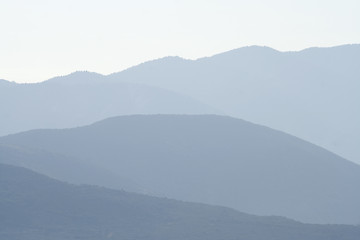 Image showing  Distant hills - misty background