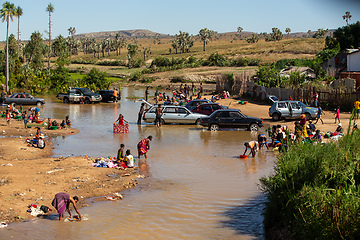 Image showing life-giving river in Ilakaka, Madagascar