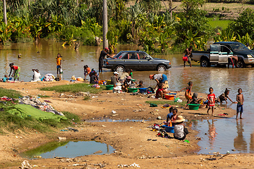 Image showing life-giving river in Ilakaka, Madagascar