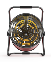 Image showing Front view of electric fan heater