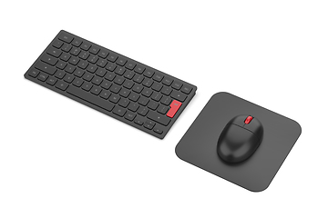 Image showing Wireless computer keyboard and mouse