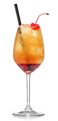 Image showing glass of fresh summer cocktail