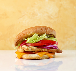 Image showing freshly baked burger