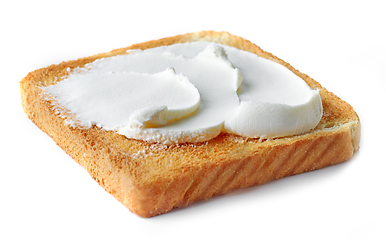 Image showing toast with cream cheese