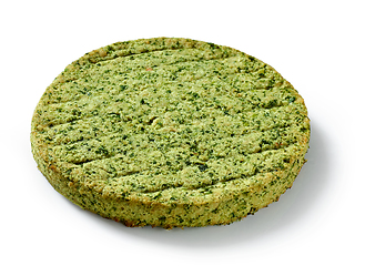 Image showing baked plant based burger patty