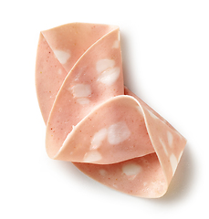 Image showing pork sausage slice