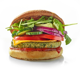 Image showing fresh vegan burger