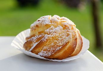 Image showing freshly baked cream puff