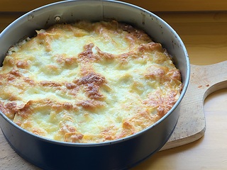 Image showing freshly baked lasagna