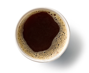 Image showing cup of natural black americano coffee