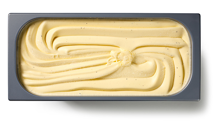 Image showing box of vanilla ice cream