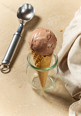 Image showing chocolate ice cream