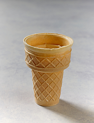 Image showing empty ice cream waffle