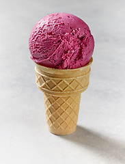 Image showing black currant ice cream