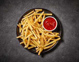 Image showing plate of french fries