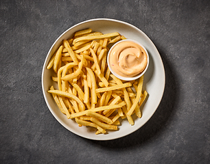 Image showing plate of french fries