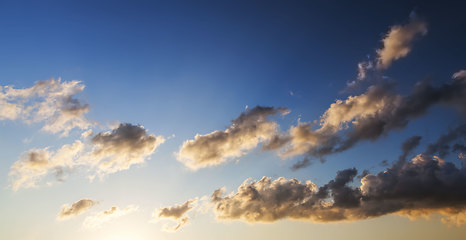 Image showing blue sky with clouds