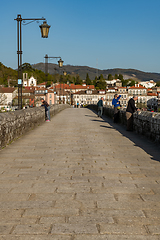 Image showing Roman bridge crossing the Rio Lima