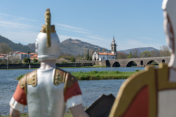 Image showing Statues of roman soldiers