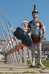 Image showing Statues of roman soldiers