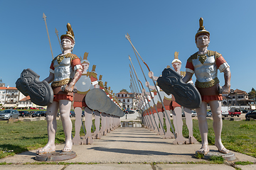Image showing Statues of roman soldiers