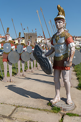 Image showing Statues of roman soldiers