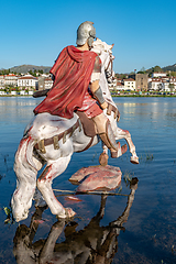 Image showing Statue of Roman soldier