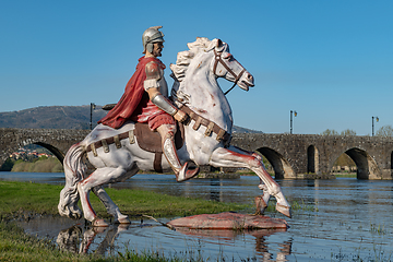 Image showing Statue of Roman soldier