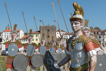 Image showing Statues of roman soldiers