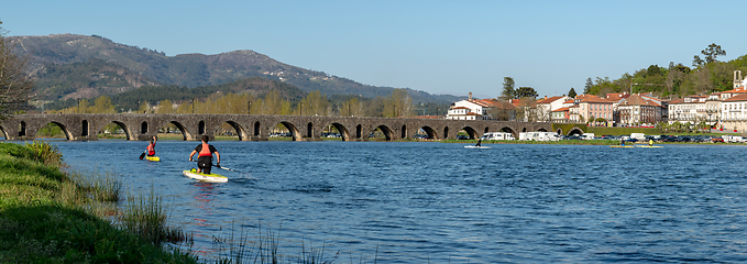 Image showing Roman bridge crossing the Rio Lima