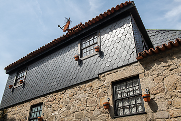 Image showing Typical facade an old house