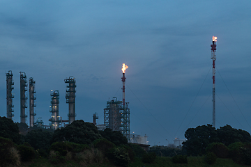 Image showing Oil refinery view