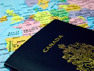 Image showing Canadian passport