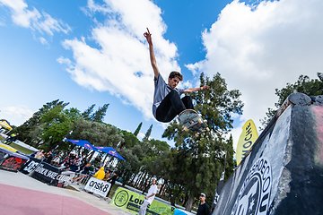 Image showing Tiago Pinto during the 1st Stage DC Skate Challenge