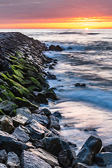 Image showing Landscape of Furadouro beach