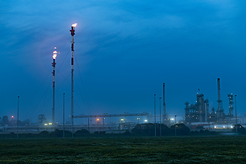 Image showing Oil refinery view