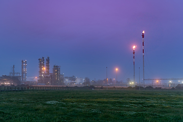 Image showing Oil refinery view