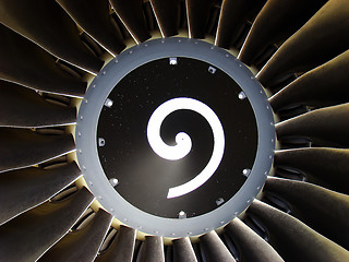 Image showing Jet engine detail