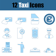 Image showing Taxi Icon Set