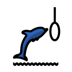 Image showing Jump Dolphin Icon