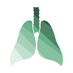 Image showing Human Lungs Icon