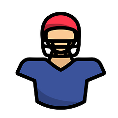 Image showing American Football Player Icon