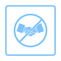 Image showing No Hand Shake Icon