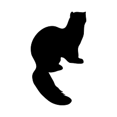 Image showing Pine Marten Silhouette