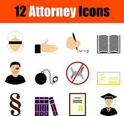 Image showing Attorney Icon Set