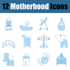 Image showing Motherhood Icon Set