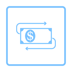 Image showing Cash Back Dollar Banknote Icon