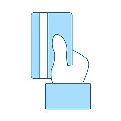 Image showing Hand Hold Crdit Card Icon